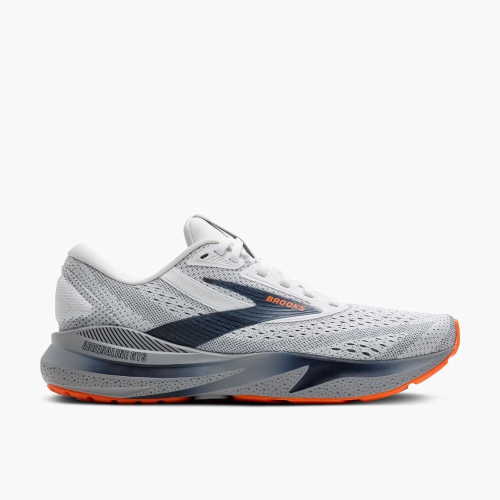 Men's Brooks Adrenaline GTS 24, Size 9, White/Peacoat/Alloy, NIB